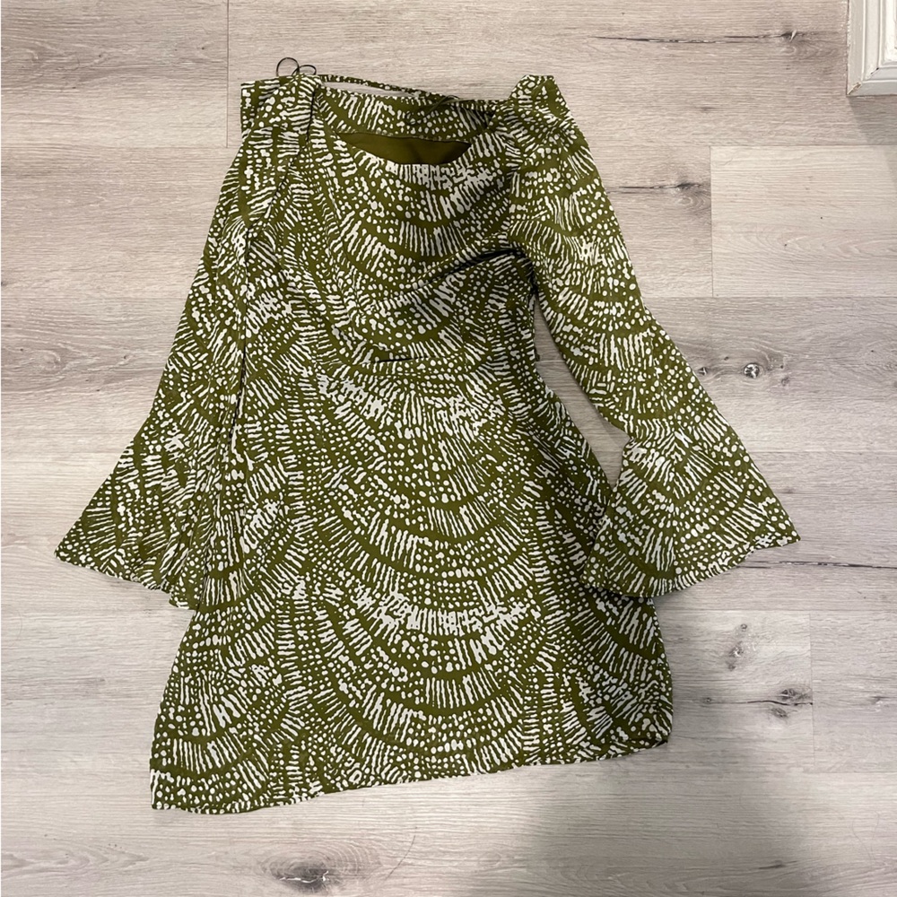 1. State Olive and Cream Dress